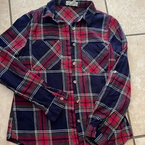 Plaid button down